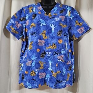 Scooby Doo scrub top size medium Unisex‎